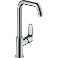 Hansgrohe Focus E2 wastafelkraan met hoge draaibare uitloop inclusief ComfortZone 240 chroom 31519000 - thumbnail