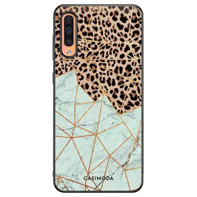 Samsung Galaxy A50/A30s hoesje - Luipaard marmer mint Samsung Galaxy A50/A30s hoesje - Luipaard marmer mint