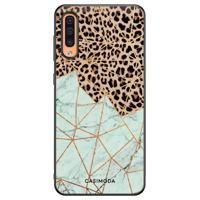 Samsung Galaxy A50/A30s hoesje - Luipaard marmer mint - thumbnail