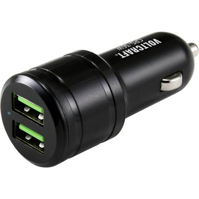 VOLTCRAFT CPS-36W USB-oplader 36 W 2x USB-A Zwart Auto