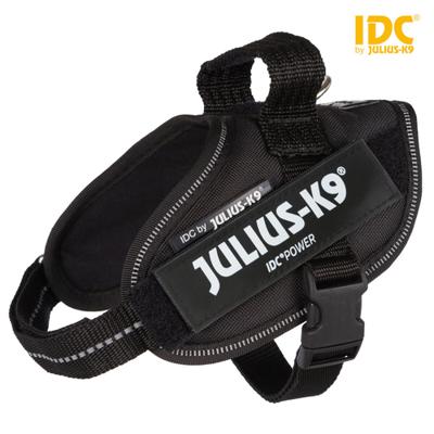 Julius K9 idc power-harnas / tuig voor labels zwart