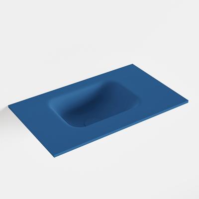 MONDIAZ LEX Jeans solid surface inleg wastafel voor toiletmeubel 50cm. Positie wasbak links MONDIAZ LEX Jeans solid surface inleg wastafel voor toiletmeubel 50cm. Positie wasbak links