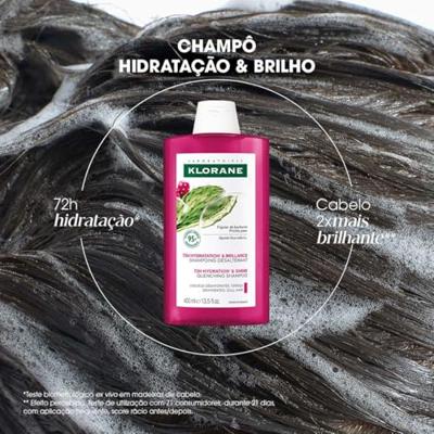 Klorane Hydratatie & Glans Dorstlessende Shampoo met Cactusvijg 400 ml