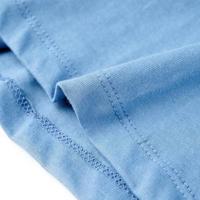 Kindershirt 116 middenblauw - thumbnail