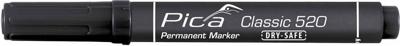 Pica 520/46 Permanent Marker | 1-4mm | Rond | Zwart | 10 stuks - PI52046