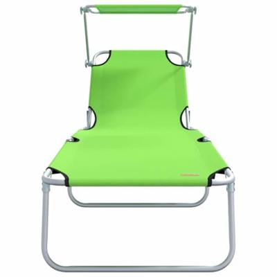 Ligstoel 2 pcs Groen 58 x 188 x 77cm Polyester