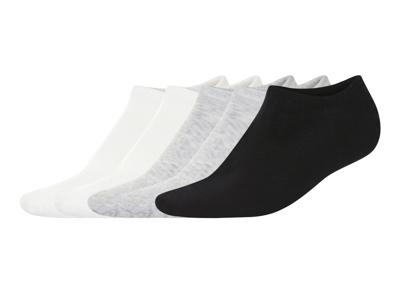 esmara 5 paar sokken (Wit/grijs/zwart, 35-38)
