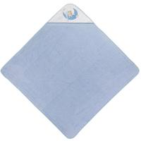 Interbaby badcape slapende beer 100 x 100 cm katoen - thumbnail