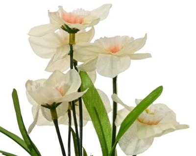 Kunstplant narcis in pot Ø7.5xH18cm