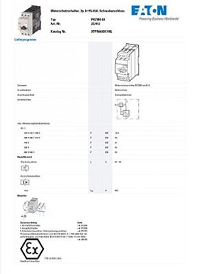 Eaton 222413 PKZM4-63 Motorbeveiligingsschakelaar Met draaischakelaar 690 V/AC 65 A 1 stuk(s)