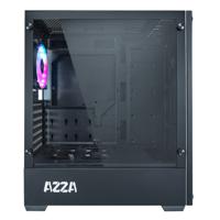 Azza APOLLO 430B DF2 computerbehuizing Midi ATX Tower Zwart, Transparant - thumbnail
