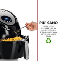 Ariete airy fryer xxl heteluchtfriteuse (zwart, 2.5 kg | 5.5 liter) - thumbnail