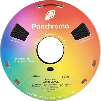 Polymaker CA05011 Panchroma™ Satin Filament PLA kunststof Gesatineerd, Hoge stijfheid 1.75 mm 1000 g Zwart 1 stuk(s)