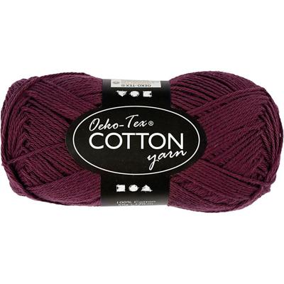 Creativ Company Katoengaren, plum, 50gr, 170m