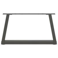 Eettafelpoten 2 st V-vormig 70x(30-31,3) cm staal antraciet - thumbnail