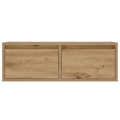 Tv-meubel met LED-verlichting 75x35,5x25 cm artisanaal eiken