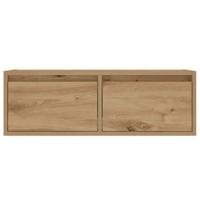 Tv-meubel met LED-verlichting 75x35,5x25 cm artisanaal eiken - thumbnail