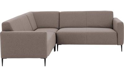 Goossens Bank Key West grijs, stof, 2-zits, modern design