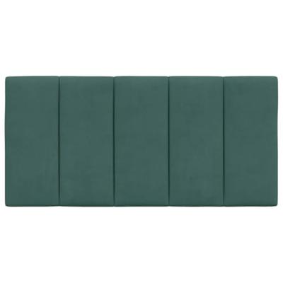 Hoofdbordkussen 100 cm fluweel donkergroen