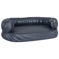 VidaXL Hondenmand ergonomisch schuim 60x42 cm kunstleer donkerblauw - thumbnail
