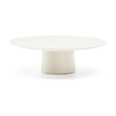 Kave Home Ronde Salontafel 'Albanella' Cement, 110cm, kleur Wit