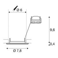 SLV 1000715 Inbouwlamp GU10 Chroom - thumbnail