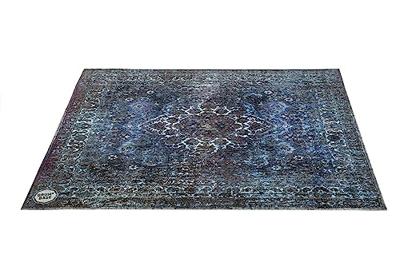 DRUMnBASE VP185-BLU Vintage Persian Blue drum/stage mat 185 x 160 cm