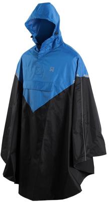 Willex Regenponcho met capuchon maat S/M blauw en zwart 29219