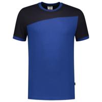Tricorp 102006 T-shirt bicolor Naden - koningsblauw/marine blauw - maat M - thumbnail
