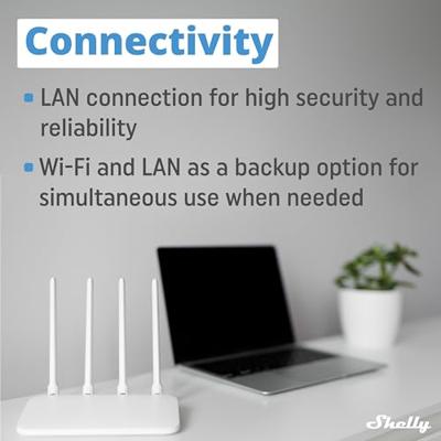 Shelly Shelly Pro 3 DIN-railrelais WiFi, Bluetooth