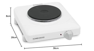 Rommelsbacher THS 815 Elektrische Kookplaat 800W Wit Rommelsbacher THS 815 Elektrische Kookplaat 800W Wit