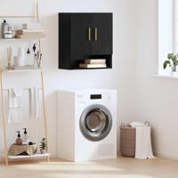 Wandkast Zwart eiken 60 x 31 x 70 cm Bewerkt hout - thumbnail