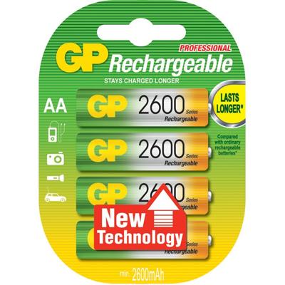 Oplaadbare NiMH batterijen 2600 mAh 1.2V