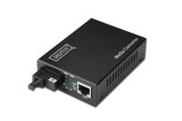 DIGITUS WDM mediaconverter - singlemode - Fast Ethernet - RJ45 / SC - BiDi - Tx1550nm / Rx1310nm - Tot 20 km - Zwart - thumbnail