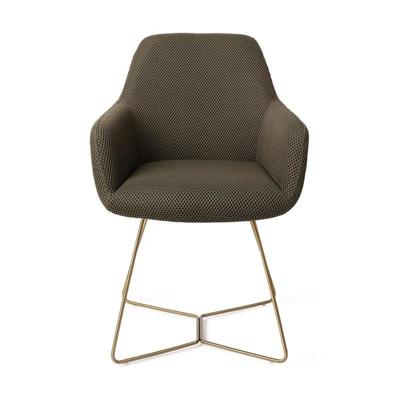 Jesper Home Eetkamerstoel 'Hiroo' Beehive Gold, kleur Jungle Jewel