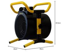 Ventilatorkachel 2000 W rond Stanley - Perel - thumbnail