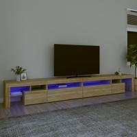 Tv-meubel met LED-verlichting 290x36,5x40cm sonoma eikenkleurig - thumbnail