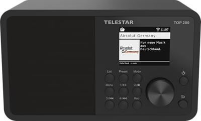 Telestar TOP 200 Schwarz Transistorradio met internetradio Internet, DAB+, VHF (FM) Zwart - thumbnail
