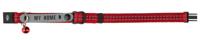 TRIXIE KATTENHALSBAND MET ADRESFLAP MY HOME REFLECTEREND ASSORTI 4 ST - thumbnail