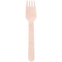 Cuisine Elegance houten vorken 16 cm 12 stuks - thumbnail