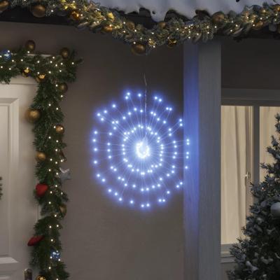 VidaXL Kerstverlichting vuurwerk 4 st 140 koudwitte led&apos;s 17 cm
