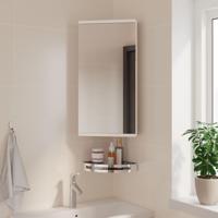 Badkamerkast met spiegel 30x24x60 cm wit - thumbnail