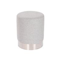 Voetensteun Home ESPRIT Grijs Zilverkleurig 35 x 35 x 42 cm - thumbnail