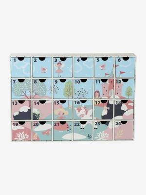 Adventskalender met FSC® houten speelgoed ecru