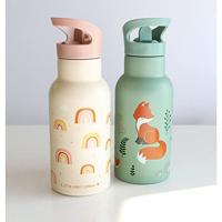 Roestvrijstalen fles voor kinderen BOSVRIENDEN A Little Lovely Company, 350 ml mintgroen - thumbnail