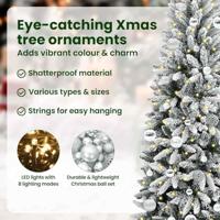 VidaXL Kunstkerstboom wit 150 cm pvc en plastic en staal en pe - thumbnail