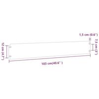 Gazonranden 10 st 15x103 cm roestvrij staal - thumbnail