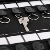 Juscha JU-46226 Sleutelmap STOP Luzon A4 met 28 Afneembare Sleutelringen Grijs - thumbnail