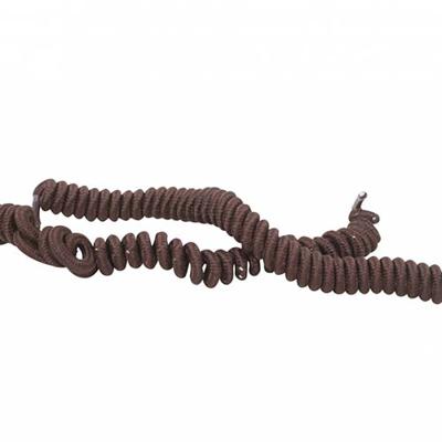 Elastische krulveters bruin