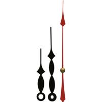 Wijzerset Classic Aluminium Zwart Rond - thumbnail